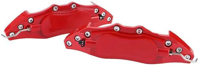 Main image of Aluminum Alloy Brake Caliper Covers | Red Universal Set for 16-19 Inch Wheels (L)
