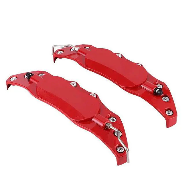 Alt view image 3 of 5 - Aluminum Alloy Brake Caliper Covers | Red Universal Set for 16-19 Inch Wheels (L)