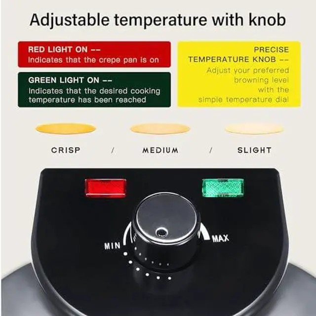 Alt view image 6 of 7 - 10inch Electric Tortilla Maker, Electric Rotis Tortilla Press, Anti Stick Roti Maker Machine to Make Indian Chapati, Tortilla, Roti, Maquina Para Hacer Tortillas, Dark black