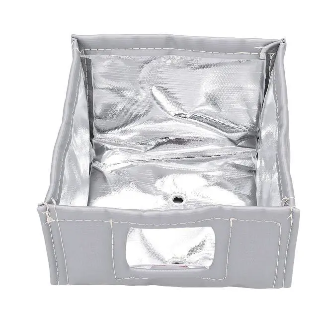 Alt view image 4 of 7 - Universal Exhaust Guard Heat Insulation Cover | For 420cc Chinese Mini Excavators Skid Steers 7.4x5x6.88in