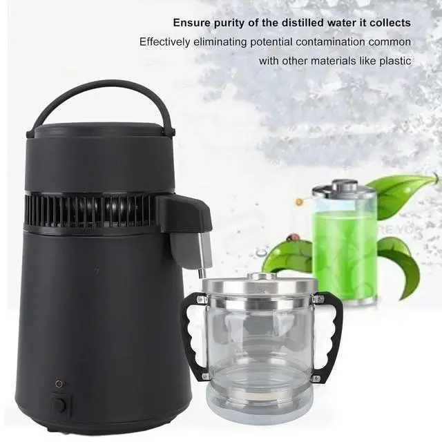 Alt view image 3 of 7 - 6L Water Distiller Glass Jar for Home Dental Beauty Water Distiller, Replacement Glass Collection Bottle Distiller Water Container, Water Purifier Filter for Home Countertop, 6L-Silver Lid