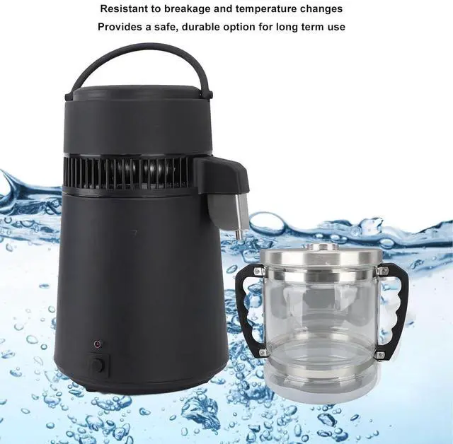 Alt view image 2 of 7 - 6L Water Distiller Glass Jar for Home Dental Beauty Water Distiller, Replacement Glass Collection Bottle Distiller Water Container, Water Purifier Filter for Home Countertop, 6L-Silver Lid