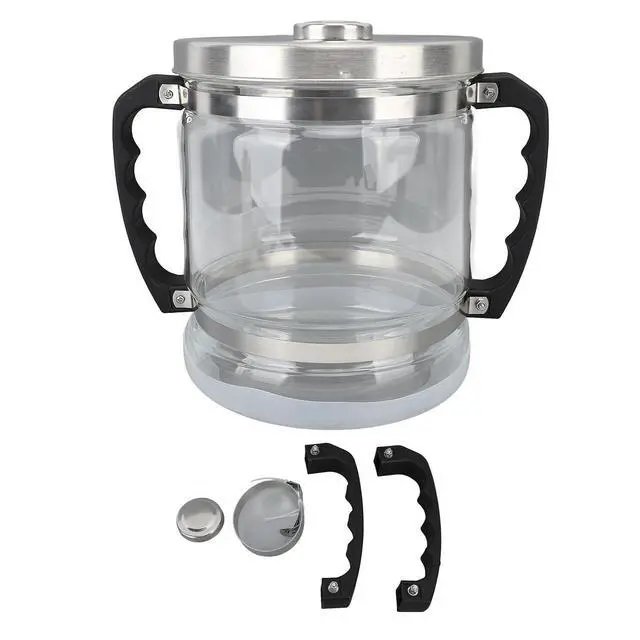 Alt view image 7 of 7 - 6L Water Distiller Glass Jar for Home Dental Beauty Water Distiller, Replacement Glass Collection Bottle Distiller Water Container, Water Purifier Filter for Home Countertop, 6L-Silver Lid