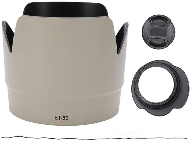 Alt view image 5 of 7 - 77mm Bayonet Lens Hood for EF 70-200mm F/2.8L is USM | Lightweight ABS Shade + Lens Cap Protection for Portrait