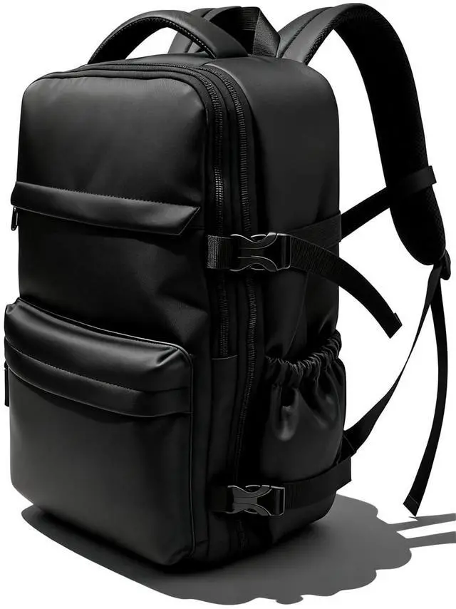 Main image of Vacuum Travel Backpack with Pump, Expandable Air Compression System Water Resistants, 16.5 Inch Business Laptop Backpack with USB Charging Port for Women Men