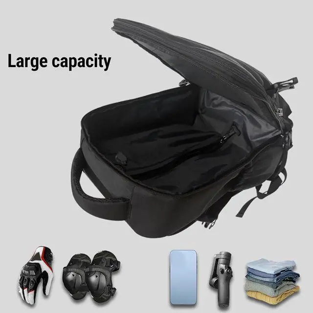 Alt view image 4 of 7 - Vacuum Travel Backpack with Pump, Expandable Air Compression System Water Resistants, 16.5 Inch Business Laptop Backpack with USB Charging Port for Women Men