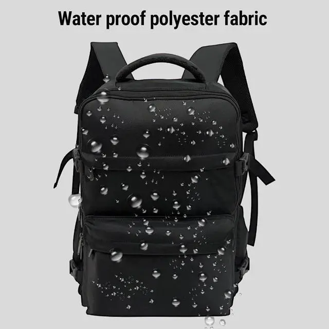 Alt view image 5 of 7 - Vacuum Travel Backpack with Pump, Expandable Air Compression System Water Resistants, 16.5 Inch Business Laptop Backpack with USB Charging Port for Women Men