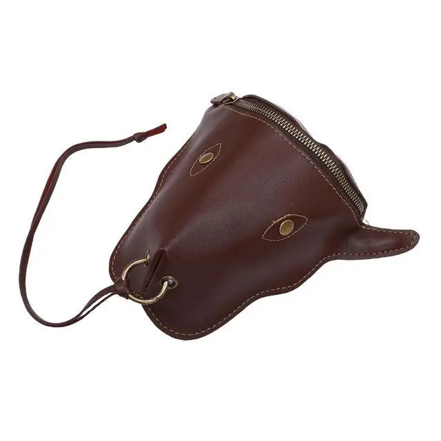 Alt view image 2 of 7 - Vintage PU Leather Waist Bag | Men Ox Brown Storage Pouch Belt for Travel Outdoor Sports (Brown)