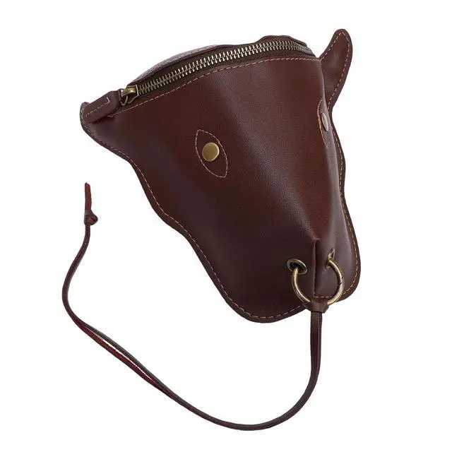 Alt view image 3 of 7 - Vintage PU Leather Waist Bag | Men Ox Brown Storage Pouch Belt for Travel Outdoor Sports (Brown)