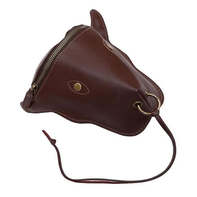 Alt view image 7 of 7 - Vintage PU Leather Waist Bag | Men Ox Brown Storage Pouch Belt for Travel Outdoor Sports (Brown)