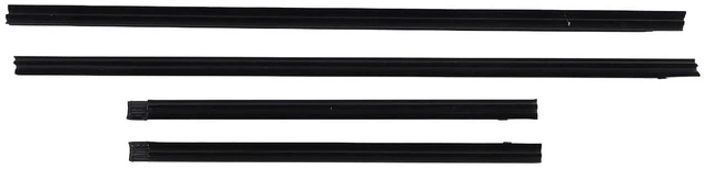 Alt view image 2 of 7 - 4PCS Door Window Seal Strip Set | Rubber Weatherstrip Trim Replacement for Pathfinder 1995-2004 QX4 1997-2003