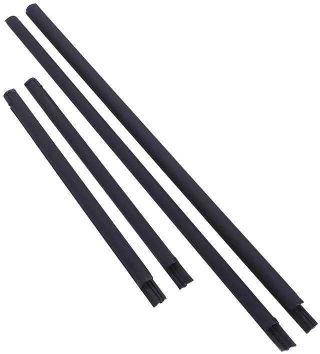 Alt view image 4 of 7 - 4PCS Door Window Seal Strip Set | Rubber Weatherstrip Trim Replacement for Pathfinder 1995-2004 QX4 1997-2003