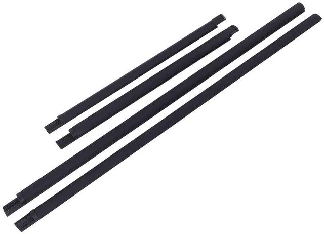Alt view image 5 of 7 - 4PCS Door Window Seal Strip Set | Rubber Weatherstrip Trim Replacement for Pathfinder 1995-2004 QX4 1997-2003