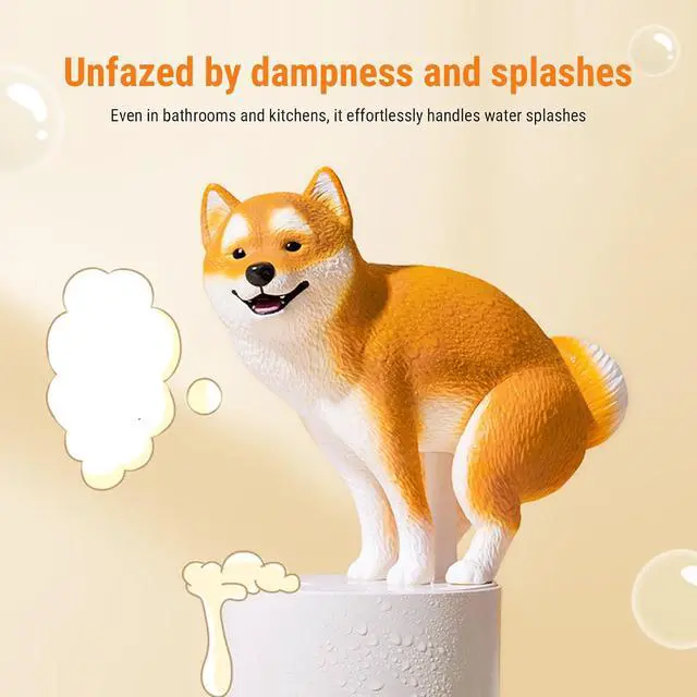 Alt view image 4 of 7 - Playful Dog Foam Soap Dispenser, Automatic Soap Dispenser Touchless, Funny Puppy Poop Induction Hand Washer, Automatic Soap Dispenser for Kitchen Bathroom (Yellow)
