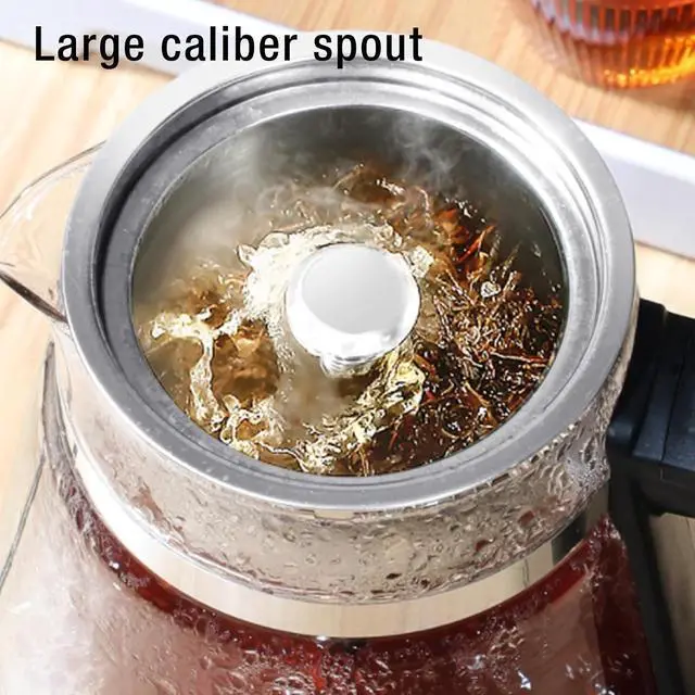 Alt view image 2 of 7 - 1.2L Electric Kettle Temperature Control - Automatic Tea Maker Machine with Tea Infuser, Steam Delicate Spray, Glass Tea Kettle & Hot Water Boiler, Extracting Loose Leaf Tea Coffee