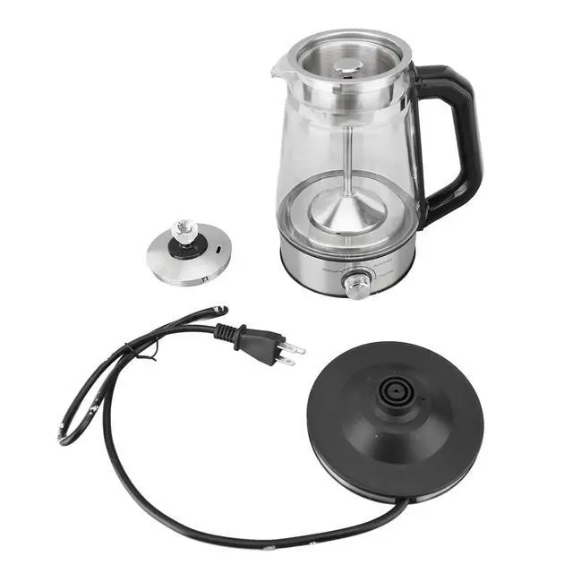 Alt view image 7 of 7 - 1.2L Electric Kettle Temperature Control - Automatic Tea Maker Machine with Tea Infuser, Steam Delicate Spray, Glass Tea Kettle & Hot Water Boiler, Extracting Loose Leaf Tea Coffee
