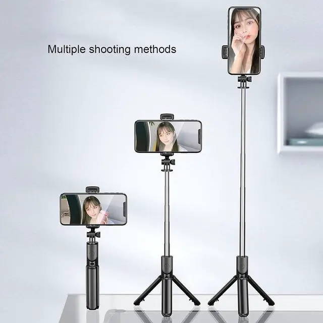 Alt view image 2 of 7 - Selfable Selfie Stripod Compact Portable Support for Light Remote Control Horizontal Compatibility Compatibility Sports Sports Chamber Chamber