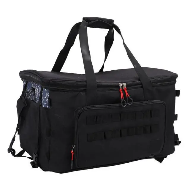 Alt view image 2 of 7 - Heavy Duty 67L Storage Bag | Camping Gear Organizer with Adjustable Divider for Trunk, Outdoor Cookware, Portable Travel Bag for Hiking Fishing