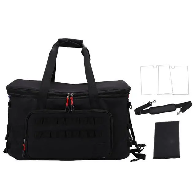 Alt view image 5 of 7 - Heavy Duty 67L Storage Bag | Camping Gear Organizer with Adjustable Divider for Trunk, Outdoor Cookware, Portable Travel Bag for Hiking Fishing