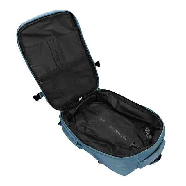 Alt view image 4 of 7 - 27L Vacuum Compression Backpack | Carry On Travel Bag with Pump for Business & Laptop (Blue)
