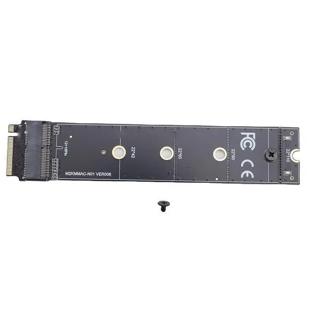 Alt view image 5 of 7 - 12+16 Pin SSD to M.2 KeyM Adapter Card for Pro/Air/ 2013-2017, PCIe 4.0 HighSpeed Converter, Replacement for A1398 A1502 A1465 A1466 A1418