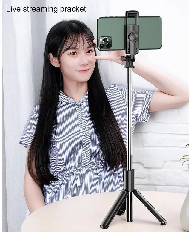 Alt view image 6 of 7 - Selfable Selfie Stripod Compact Portable Support for Light Remote Control Horizontal Compatibility Compatibility Sports Sports Chamber Chamber