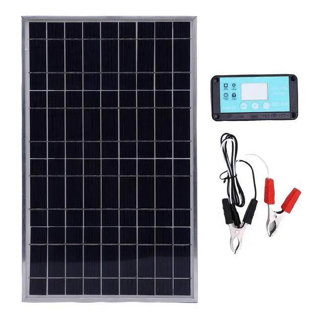 Alt view image 7 of 7 - 100 Watts Solar Panel Kit, 12V Solar Battery Charger, RV Boats Battery Marine Home Outdoor Off Grid System for Car RV Boat Marine Trailer Automotive