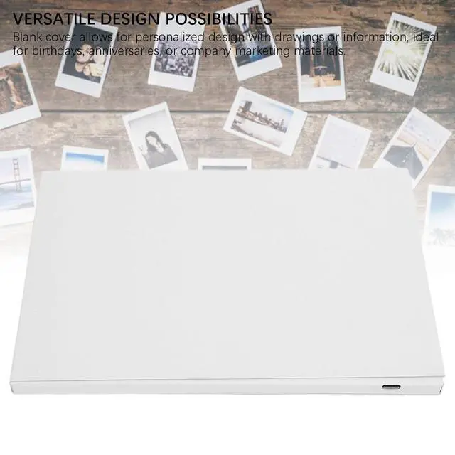 Alt view image 3 of 7 - Video Greeting Card with LCD Screen and Builtin Speaker - 720P HD Video Playback, 500mAh Battery, Customizable for Weddings, Birthdays, Anniversaries, and Special Events (7inch)