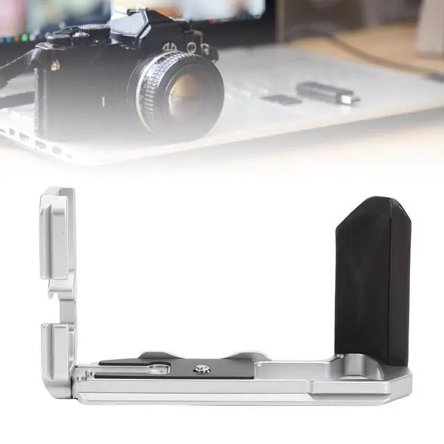 Alt view image 4 of 7 - X T5 Handgrip, L Shape Bracket Handle for X T5 Camera, Built in Arca Quick Release Plate (Silver)