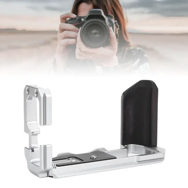 Alt view image 5 of 7 - X T5 Handgrip, L Shape Bracket Handle for X T5 Camera, Built in Arca Quick Release Plate (Silver)