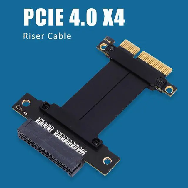 Alt view image 4 of 7 - PCIe 4.0 X4 Riser Cable, Lossless Graphics Card Extender for GPU M.2 WiFi Live Wire, USB Diskless Boot Acquisition Cards, Plug and Play for PC Case, AI Application, Server (5cm)