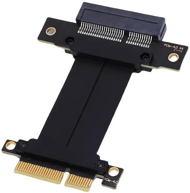 Main image of PCIe 4.0 X4 Riser Cable, Lossless Graphics Card Extender for GPU M.2 WiFi Live Wire, USB Diskless Boot Acquisition Cards, Plug and Play for PC Case, AI Application, Server (10)