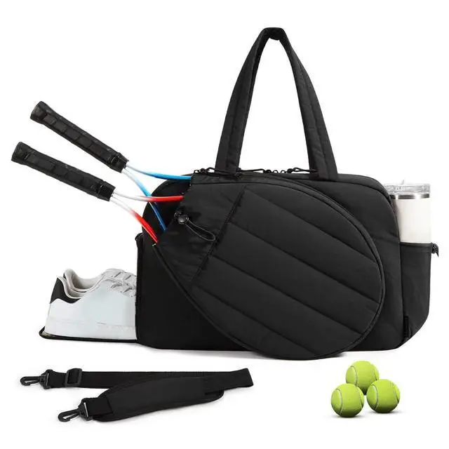 Alt view image 2 of 7 - Large Capacity 35L Tennis Duffel | MultiFunctional Gym Bag for Rackets, Shoes & Travel