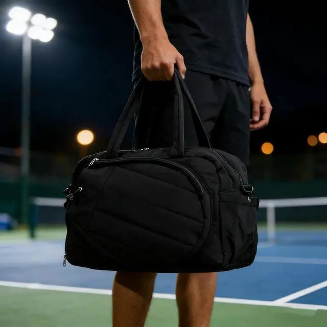 Alt view image 7 of 7 - Large Capacity 35L Tennis Duffel | MultiFunctional Gym Bag for Rackets, Shoes & Travel