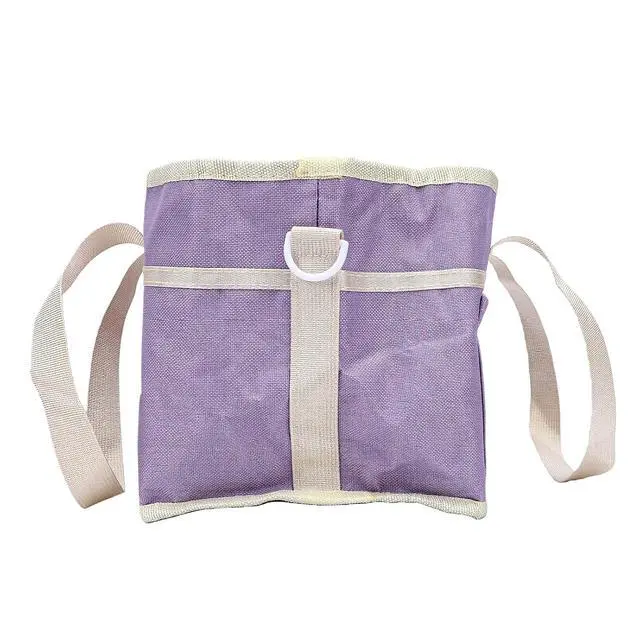 Alt view image 3 of 7 - Large Capacity Drink Tote Bag | 4 Cup Carrier with Removable Dividers for Travel Hiking Picnic (Light Purple)