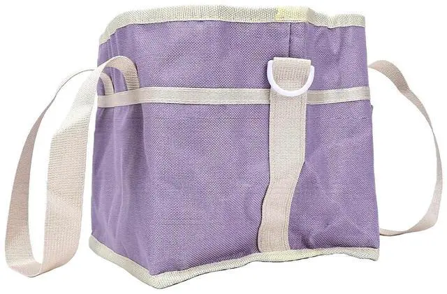 Alt view image 4 of 7 - Large Capacity Drink Tote Bag | 4 Cup Carrier with Removable Dividers for Travel Hiking Picnic (Light Purple)