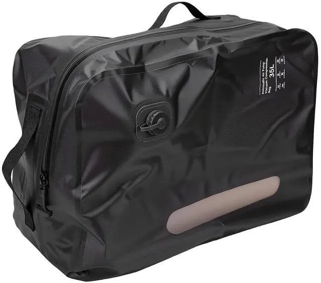 Alt view image 2 of 7 - 35L Travel Vacuum Bag | Reusable Compression Storage for Suitcase Luggage, Clothing Packing for Carry On (Grey)
