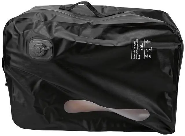 Main image of 35L Travel Vacuum Bag | Reusable Compression Storage for Suitcase Luggage, Clothing Packing for Carry On (Black)