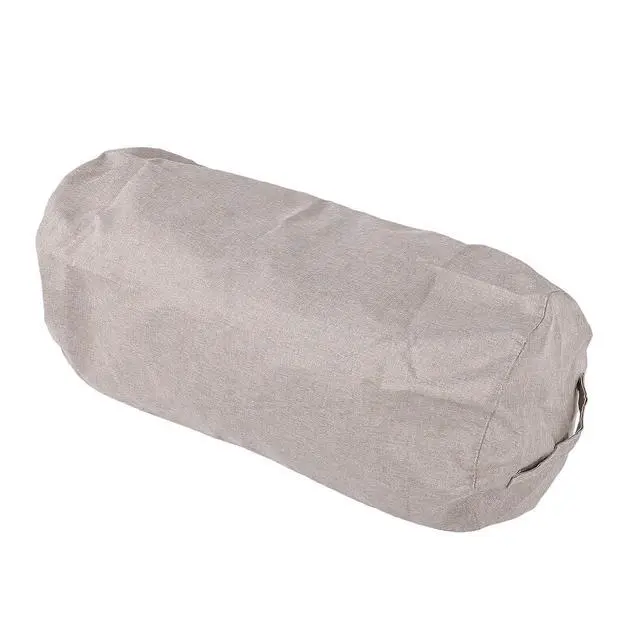 Alt view image 2 of 7 - Foldable Cylindrical Luggage Packing Bag | Heavy Duty Large Capacity Storage Bag for Moving Travel Camping Hiking Clothes Blanket (Light Khaki)