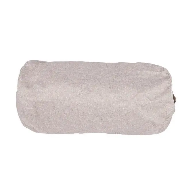 Alt view image 5 of 7 - Foldable Cylindrical Luggage Packing Bag | Heavy Duty Large Capacity Storage Bag for Moving Travel Camping Hiking Clothes Blanket (Light Khaki)