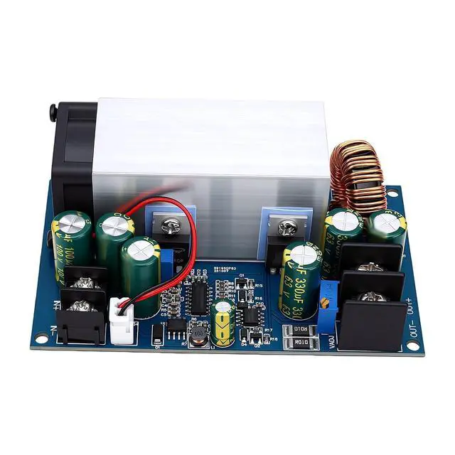 Alt view image 5 of 7 - 600W DCDC Converter | Adjustable Voltage Regulator 12V-60V to 1.25V-36V Step Down Module with Cooling Fan