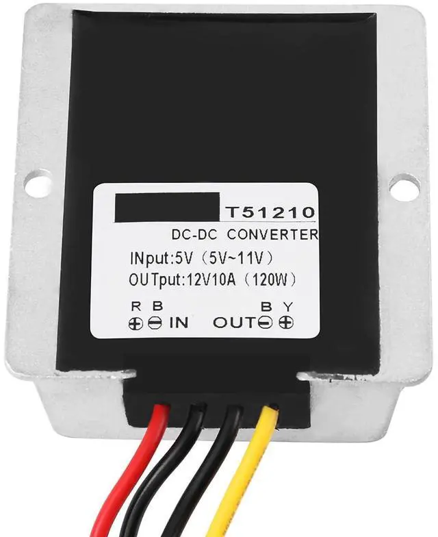 Alt view image 2 of 6 - IP67 Boost Converter | 5V to 12V 10A 120W Step Up Power Module with Circuit Protection