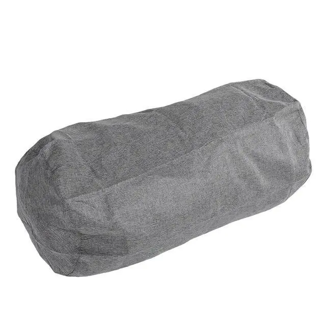 Alt view image 5 of 7 - Foldable Cylindrical Luggage Packing Bag | Heavy Duty Large Capacity Storage Bag for Moving Travel Camping Hiking Clothes Blanket (Dark Gray)