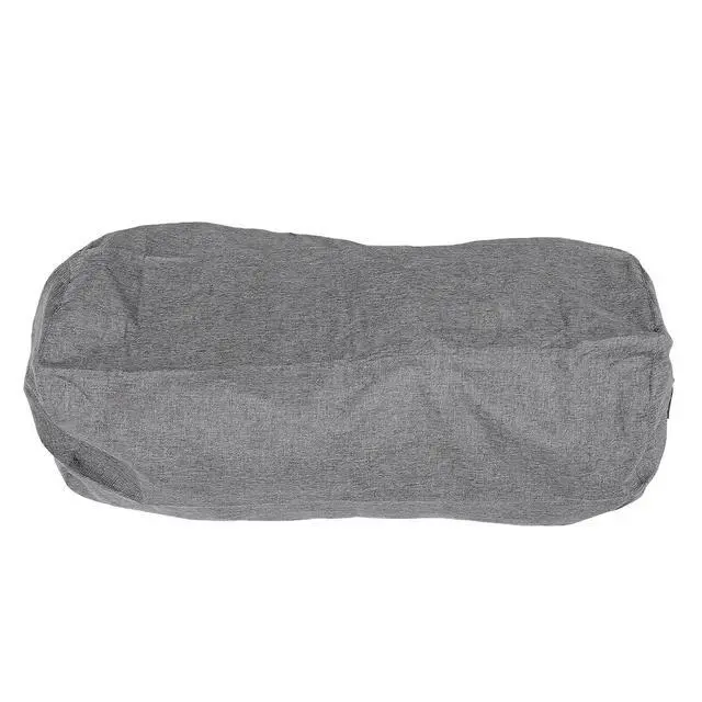 Alt view image 6 of 7 - Foldable Cylindrical Luggage Packing Bag | Heavy Duty Large Capacity Storage Bag for Moving Travel Camping Hiking Clothes Blanket (Dark Gray)