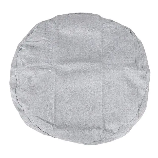 Alt view image 2 of 7 - Foldable Cylindrical Luggage Packing Bag | Heavy Duty Large Capacity Storage Bag for Moving Travel Camping Hiking Clothes Blanket (Light Gray)