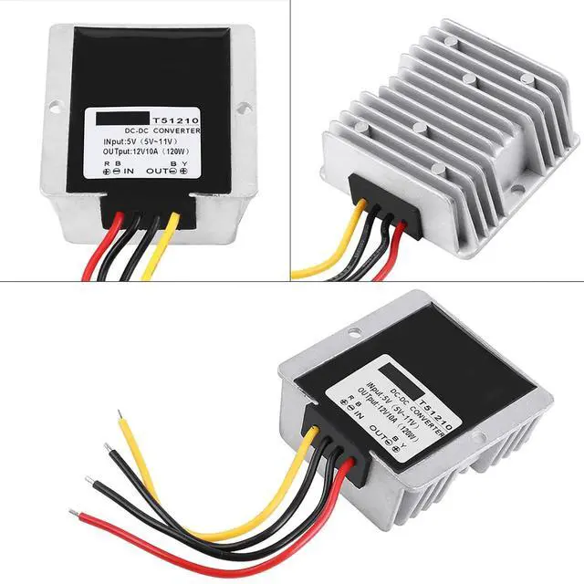 Alt view image 5 of 6 - IP67 Boost Converter | 5V to 12V 10A 120W Step Up Power Module with Circuit Protection