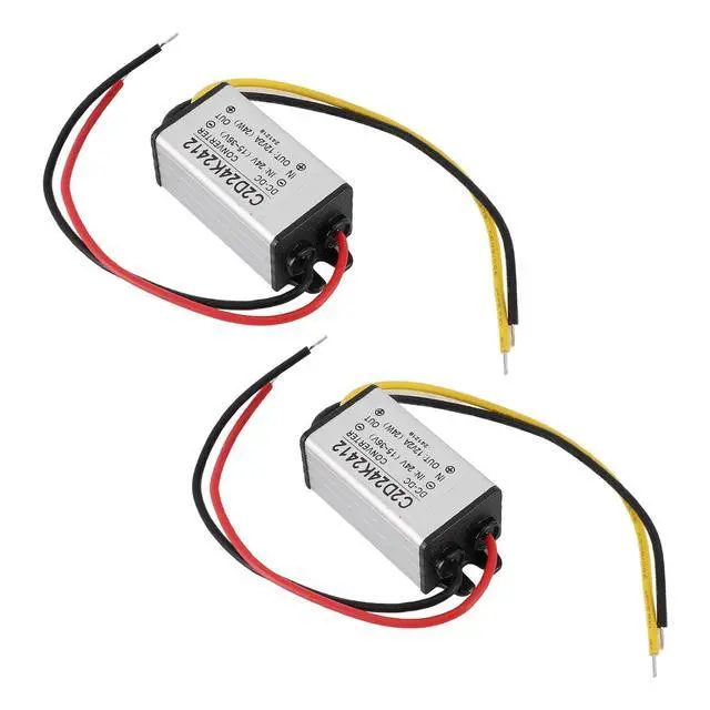 Alt view image 4 of 7 - 2PCS DC 24V to 12V 2A Voltage Regulator Converter, 95% Efficient IP68 for Car Boat Solar System, with OverloadShort Circuit Protection