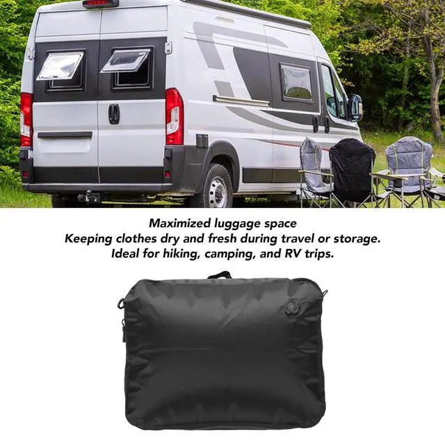 Alt view image 3 of 7 - Space Saving Vacuum Compression Cube 40L | Reusable Airtight Travel Bag for Suitcases, Durable Clothes Storage for Camping Hiking