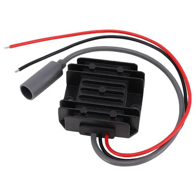Alt view image 2 of 7 - 12V to 30V 3.5A 105W DC Step Up Converter, IP68 Boost Power Supply Cable with 16AWG Wires for Satellite Dish, Cars, Trucks, RVs, Boats Battery Pack