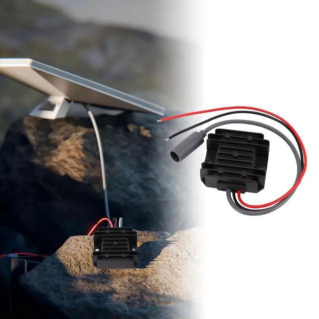Alt view image 3 of 7 - 12V to 30V 3.5A 105W DC Step Up Converter, IP68 Boost Power Supply Cable with 16AWG Wires for Satellite Dish, Cars, Trucks, RVs, Boats Battery Pack